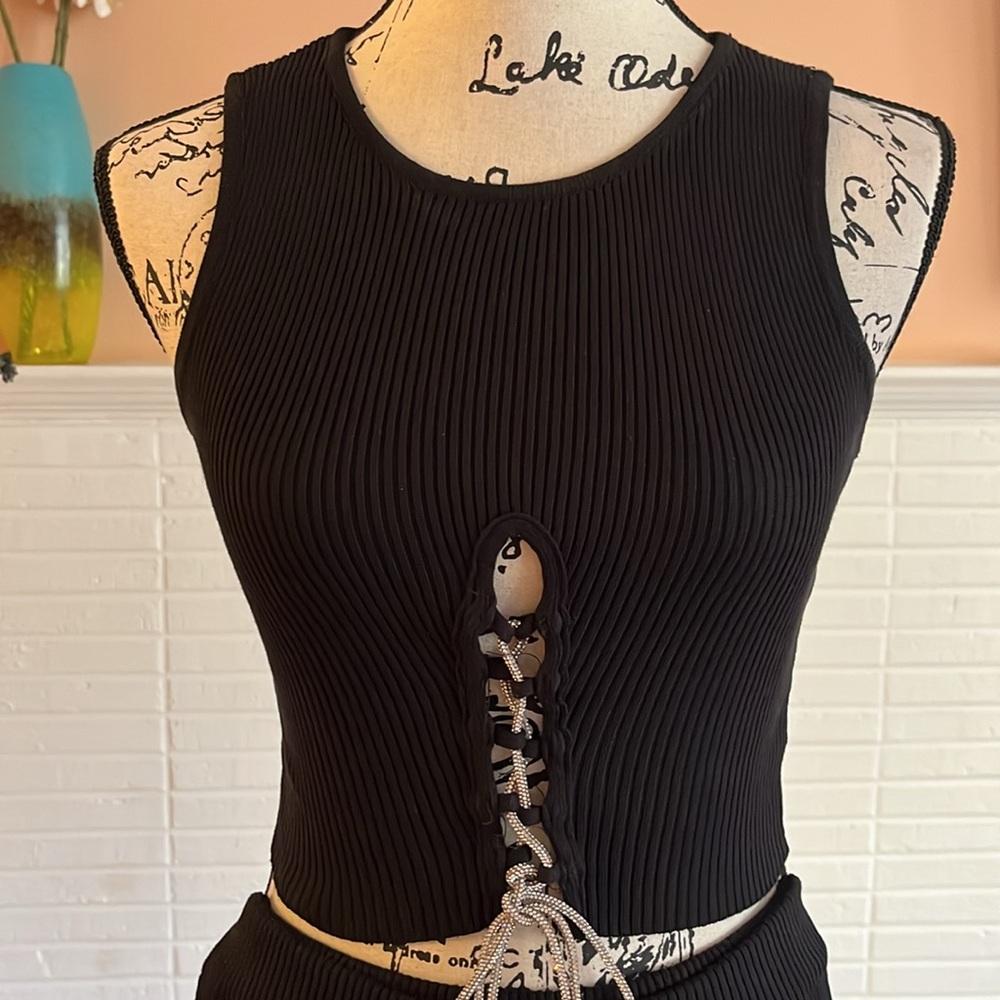 IMMODEL 2PC Ribbed Knit Tank and Legging Set - Picture 2 of 9